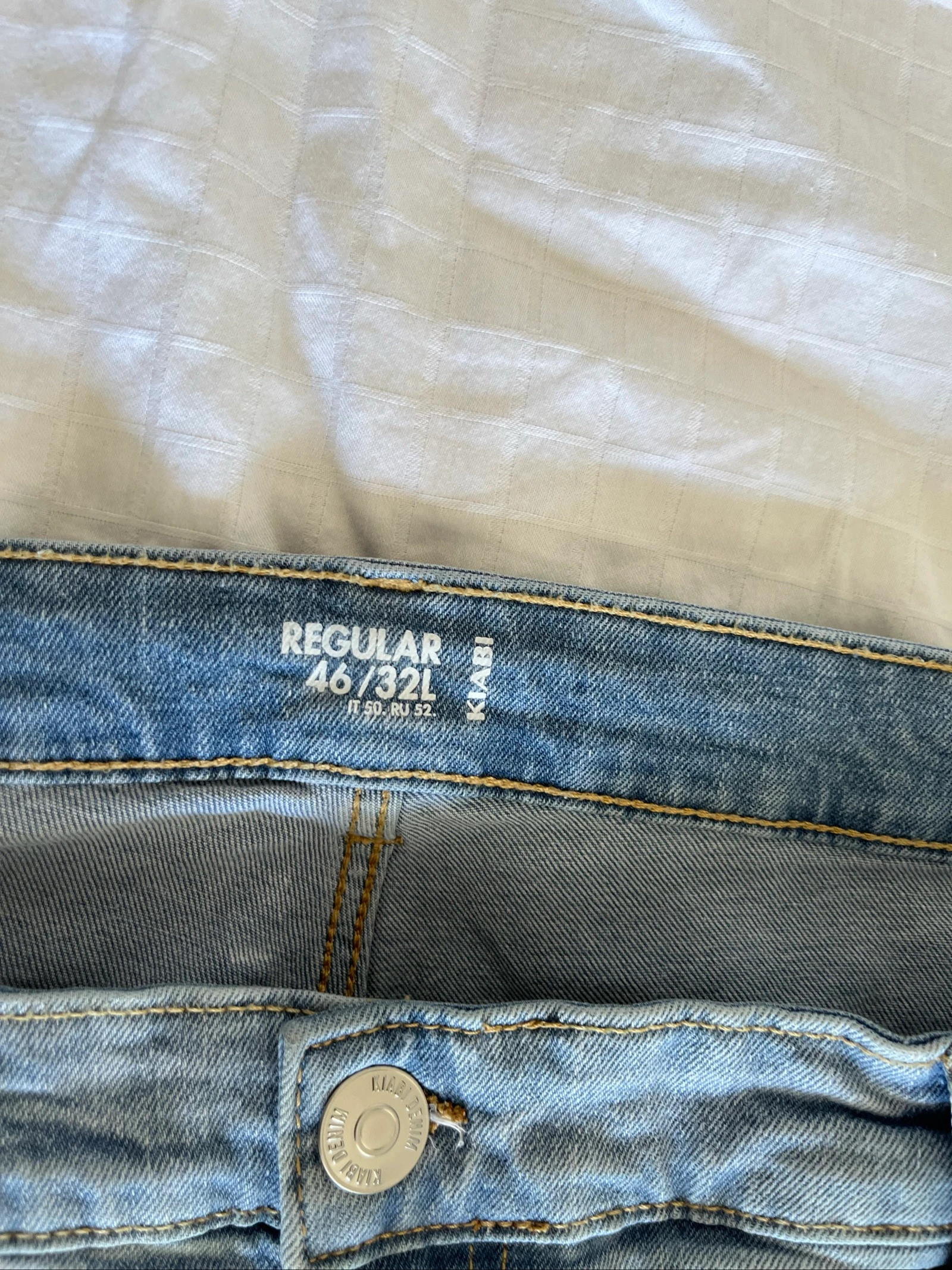 Jean Regular - 46L32 - Kiabi - Triple Stone/Azul claro - Novo sem etiqueta – photo 2